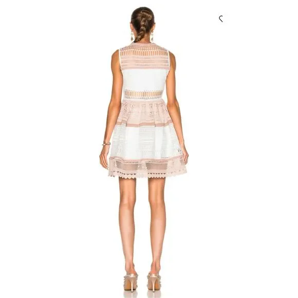 Alexis Melania Dress White Beige Women’s Size M - Picture 2 of 9